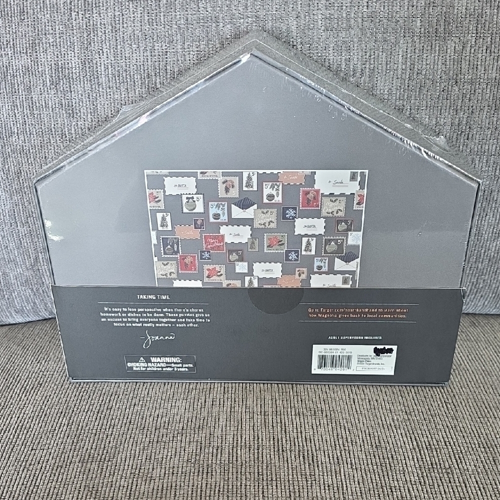 Hearth & Hand 800 Piece Christmas Stamp Puzzle, New In Box, Ages 10+ - Picture 2 of 10